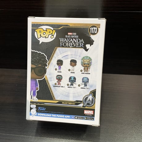 【USA直輸入】POP!　MARVEL　ブラックパンサー　ワカンダ　フォーエバー　シュリ　パープルスーツ　1173　FUNKO　ファンコ　フィギュア　マーベル