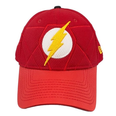【USA直輸入】DC 　フラッシュ　フラッシュポイント　ロゴ　裏地有り　キャップ　39Thirty Fitted　ニューエラ　NEWERA　ベースボール　キャップ　帽子　DCコミックス　FLASH