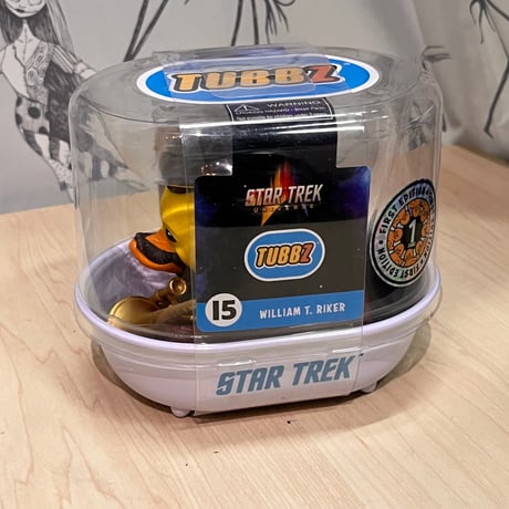 【USA直輸入】　STAR TREK　スタートレック　ウィリアム　T　ライカー　コレクタブル　ダック　TUBBZ　フィギュア　映画　movie　ラバーダック　アヒル　スタトレ　TNG　新スタートレック