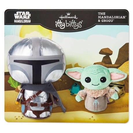 【USA直輸入】スターウォーズ　マンダロリアン　グログー　ぬいぐるみ　セット　SET　ittybittys　約10ｃｍ　hallmark　STAR WARS  ディンジャリン　ベイビーヨーダ