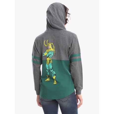 【USA直輸入】MARVEL　ロキ　パーカー　薄着　LOKI　ＴＨＯＲ　ソー　マーベル　衣類