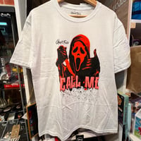 【USA直輸入】　SCREAM　スクリーム　ゴーストフェイス　コールミー　Tシャツ　Mサイズ　映画　ムービー　ホラー　殺人鬼　シリアルキラー
