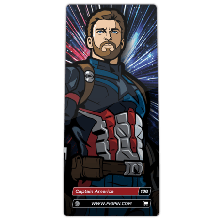 【US直輸入】MARVEL　FigPin 　＃138　 フィグピン　キャプテンアメリカ　フィギュア　マーベル　アベンジャーズ　ピン　ピンズ　キャプテン アメリカ　インフィニティウォー