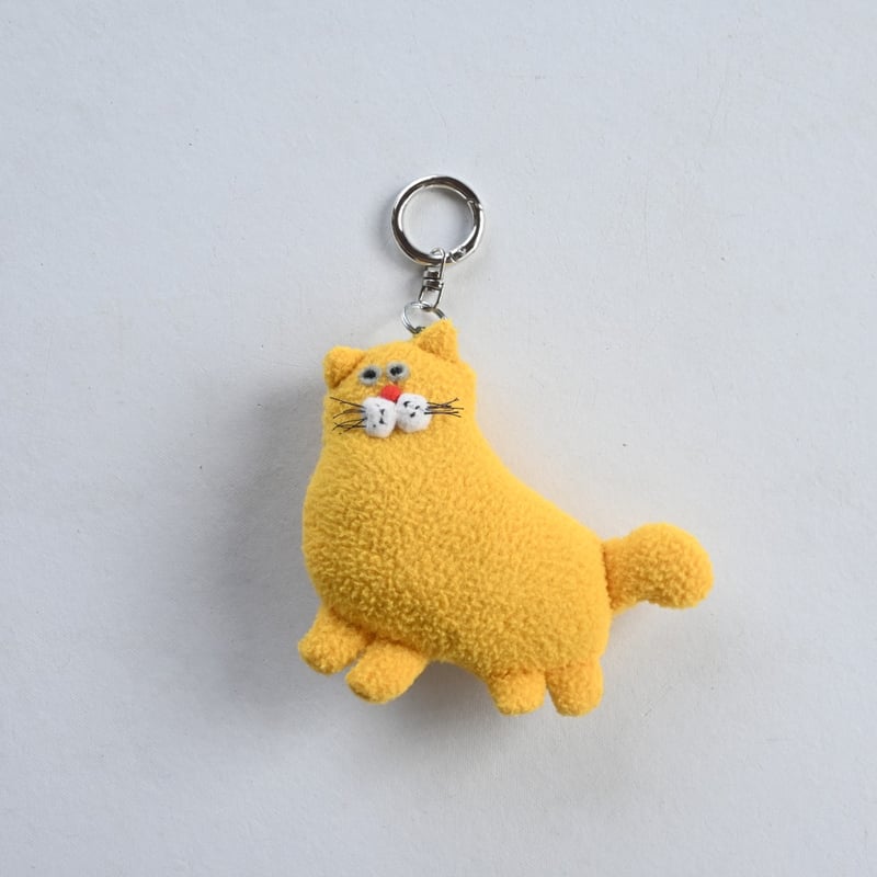 くにはらゆきこ | ミニキーホルダー / 黄色猫 | Ronronner