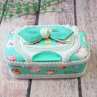 名入れオプション可！パスポートケース♡コーナリボン柄