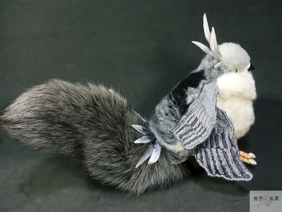 鳥のアートスタイル 国内製造】B4サイズ・四角 ont-032『青天に輝く文鳥』鬼辰カケル