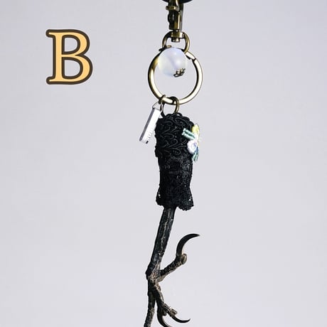 カササギ脚のキーホルダー