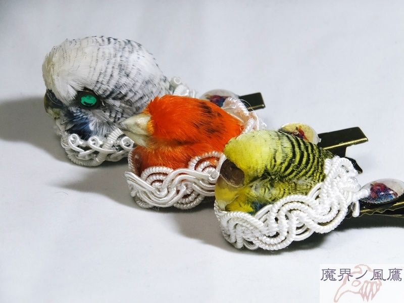 インコのヘアクリップ | 魔界ノ風鷹