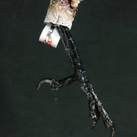 鴉(カラス)脚のキーホルダー (大）