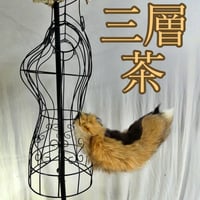 くるりん☆けもののしっぽ（三層・茶）