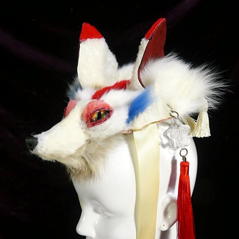 白狐 原皮 毛皮 ファー ホワイトフォックス インテリア 素材 リアル