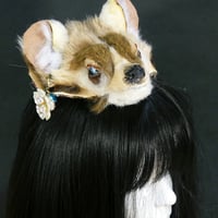 けもの髪飾り（アナグマ）