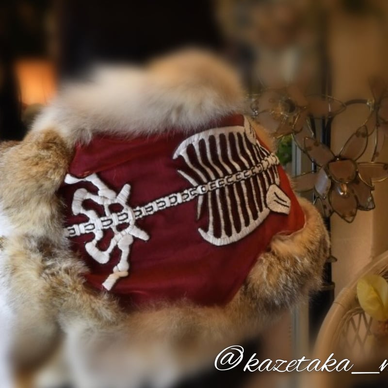 キツネの毛皮と刺繍のストール | 魔界ノ風鷹
