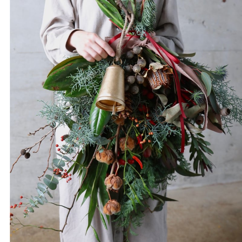 クリスマス スワッグ ネイビーリボン クリスマス クリスマスリボン