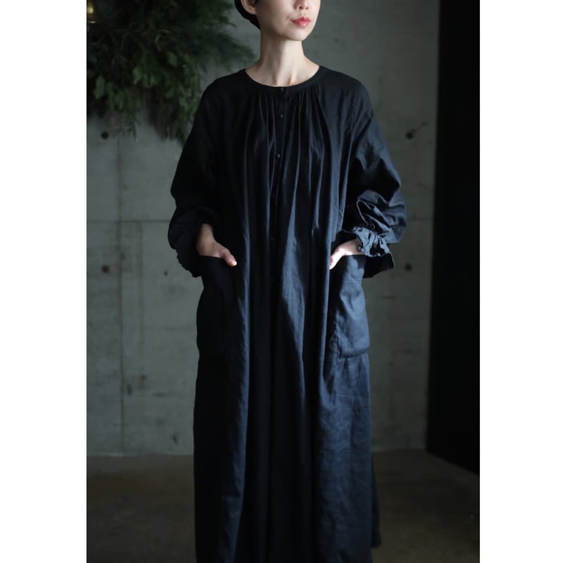 UpcycleLino × OEUVRE サイドポケット2wayワンピース | oeuvre UpcycleLino × OEUVRE サイドポケット2wayワンピース | oeuvre