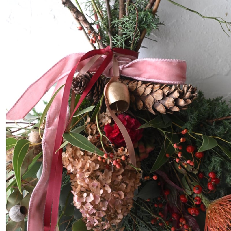 期間限定＞ベル付き・X'masスワッグ（定番サイズ） | oeuvre