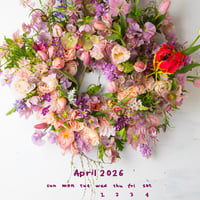 3/27(金)・28(土) 13:00〜 1 day Lesson 「Artisanal class」(リースアレンジメント・4月カレンダーへのワークフロー)