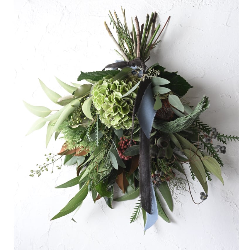 紫陽花と実物のスワッグ（定番サイズ） | oeuvre