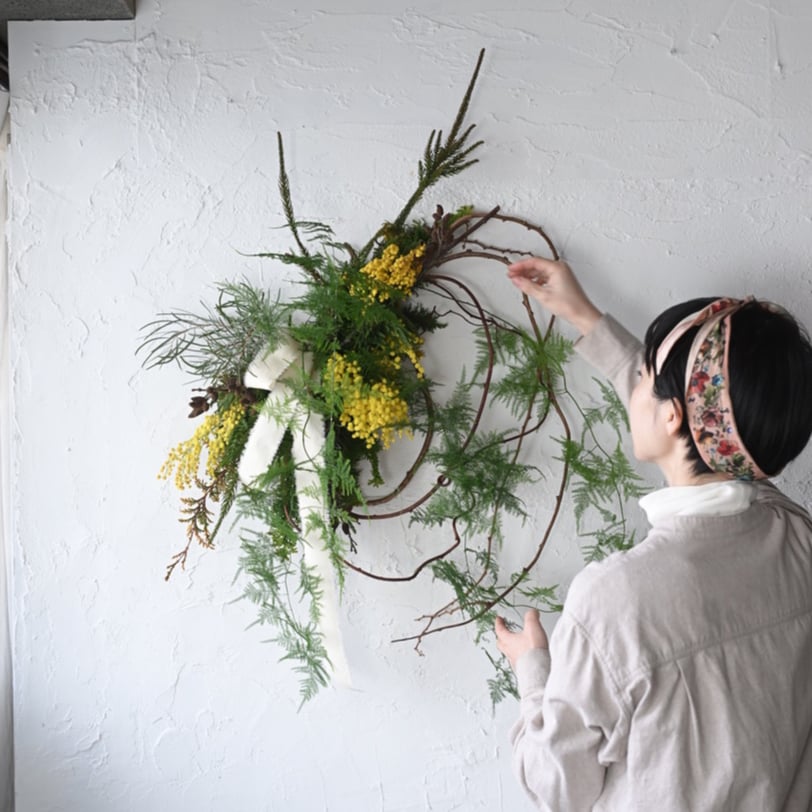 1/17(土) 10:00〜 ワークショップ：ミモザのナチュラルリース | oeuvre