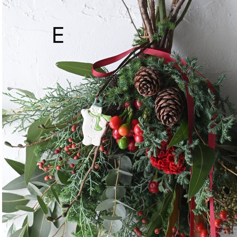 数量限定＞X'mas オーナメントby 竹村良訓 × X'masスワッグ（小サイズ