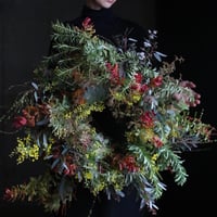 季節の植物のオーダーメイドリース　特注35000
