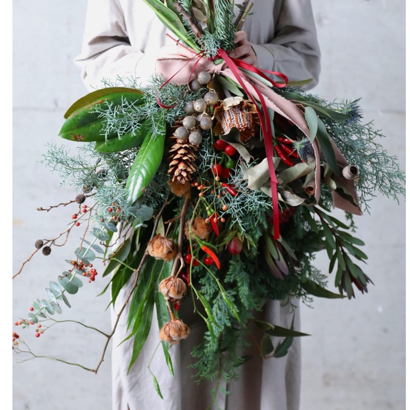 クリスマススワッグ 期間限定＞ベル付き/ブロンズ・クリスマススワッグ（定番サイズ） | oeuvre