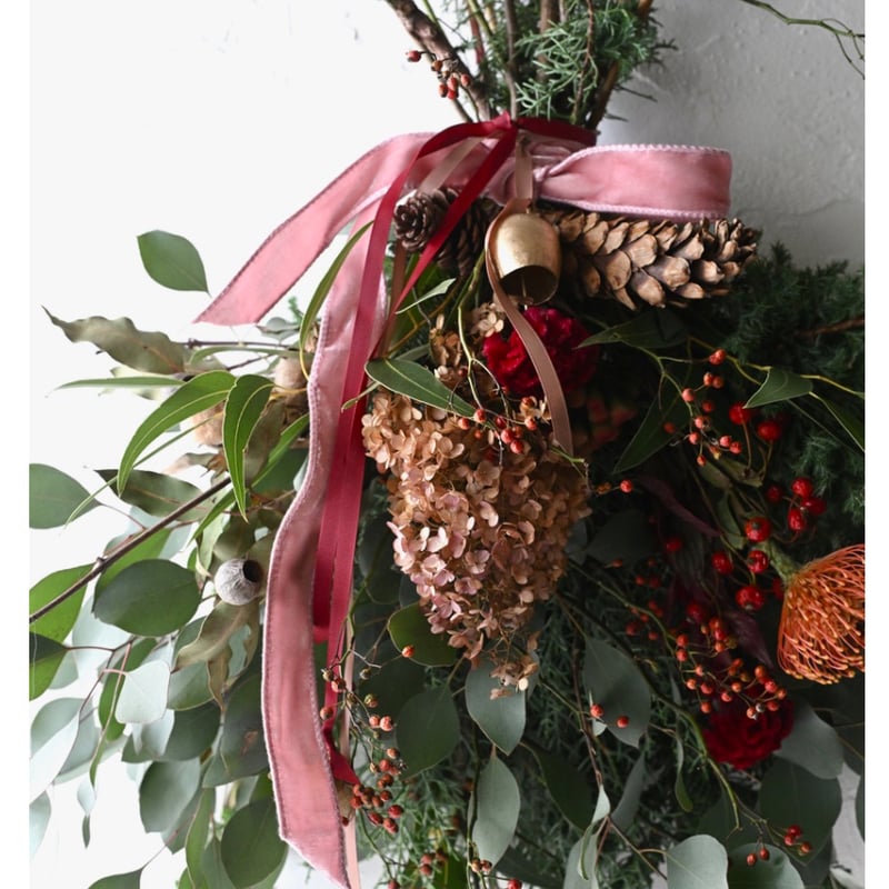 期間限定＞ベル付き・X'masスワッグ（定番サイズ） | oeuvre