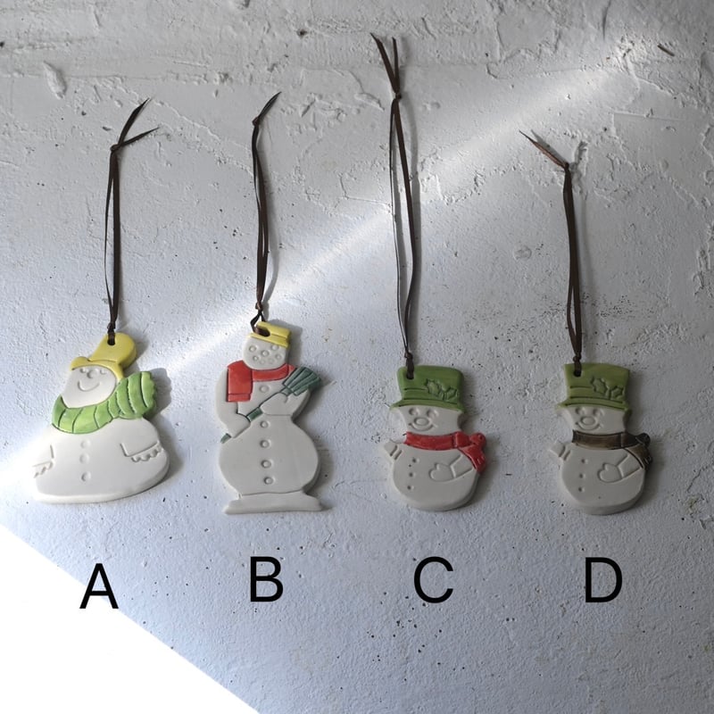 オーナメント ONLINE限定】セラミック クリスマス オーナメント 4種セット / Ceramic
