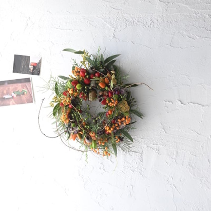 限定＊ 秋色エクリュ❁⃘レースリースꯁꯧ オーバル型♡ハンドメイド