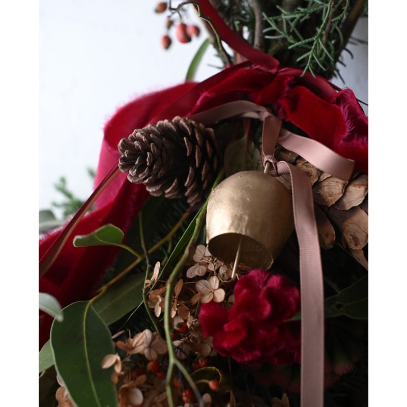 期間限定＞ベル付き・X'masスワッグ（定番サイズ） | oeuvre