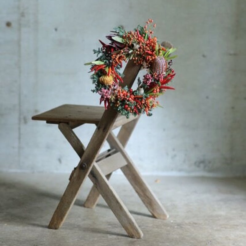 10~11月秋限定）赤い実のオーバル型リース（小サイズ） | oeuvre