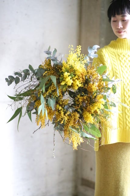 花材キット＞ミモザのリース用 | oeuvre