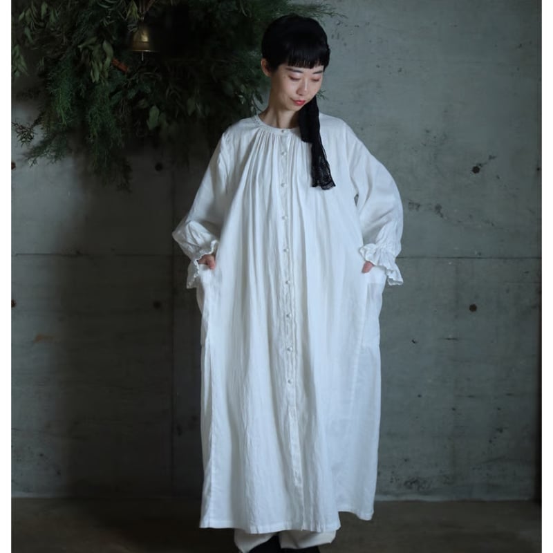 UpcycleLino × OEUVRE サイドポケット2wayワンピース | oeuvre UpcycleLino × OEUVRE サイドポケット2wayワンピース | oeuvre