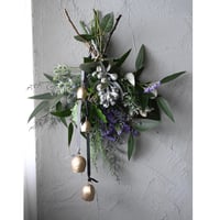 スワッグ 壁掛け ハンドメイド 特大サイズ 限定1点限り 季節のグリーンで作るスワッグ（壁飾り）特大サイズ | oeuvre