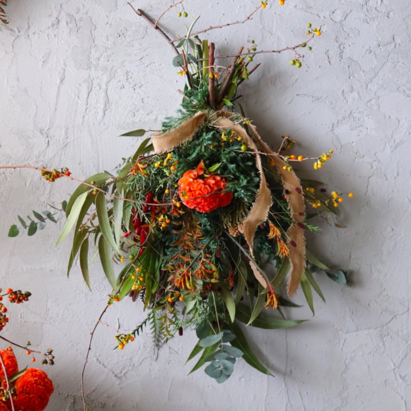 期間限定＞秋の実物スワッグ（小サイズ） | oeuvre 