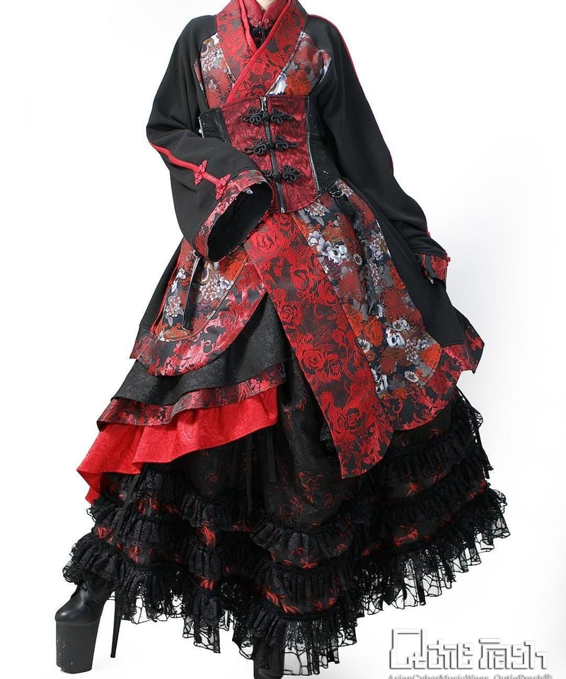 Qutie Frash / キューティーフラッシュ/着物カーデ レッド QutieFrash/キューティーフラッシュ 9937-CD 着物カーデ | Arcobal