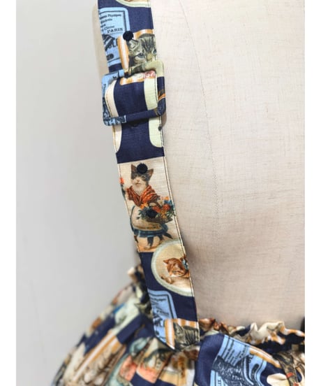 Perla nell' ostrica　125045-2 Vintage Cat Skirt（Blue）