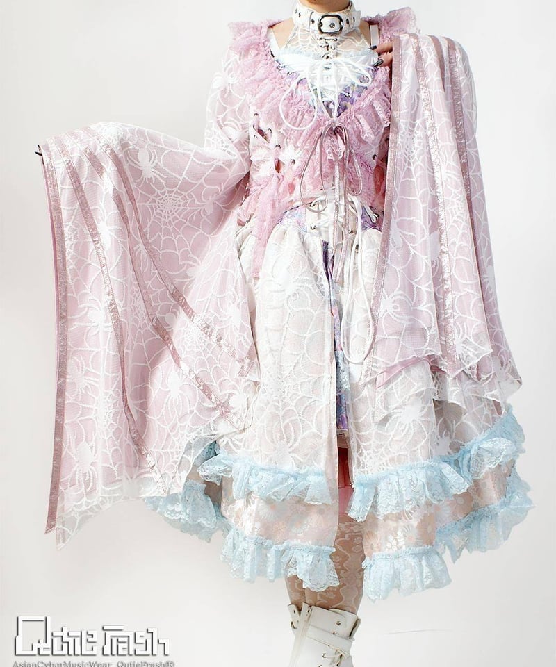 QutieFrash/キューティーフラッシュ 9925-CD 蜘蛛メッシュカーデ | Arco