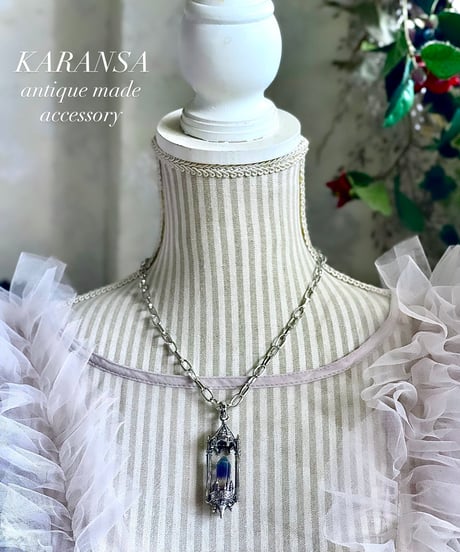 KARANSA/カランサ　KN-570 《シャトーキャンドル・蛍石＆水晶》  天然石ネックレス2way