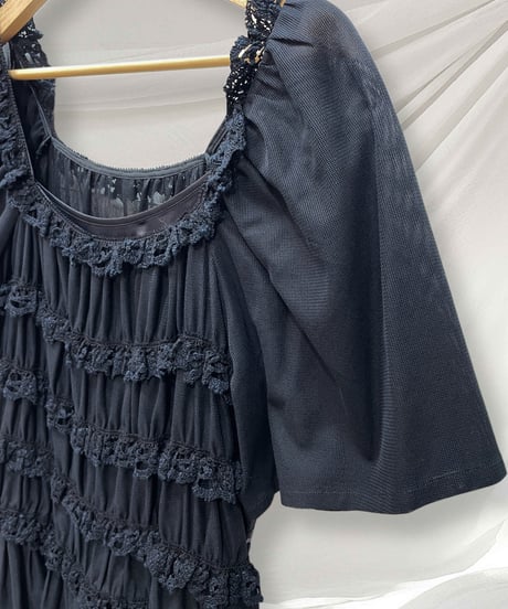 4298 SHIZUKA KOMURO  コットンチュールワンピース[561-500182]
