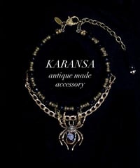 KARANSA/カランサ　KN-541 《蜘蛛女アラクネ・オニキス》 チョーカーネックレス3way