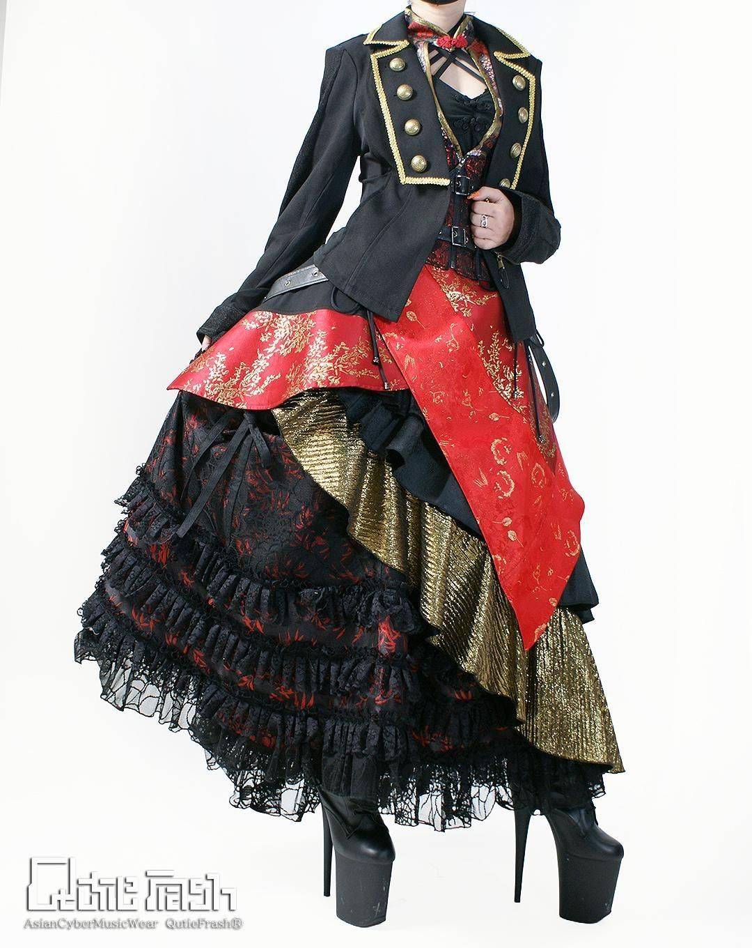 QutieFrash/キューティーフラッシュ 9923-SK 蜘蛛メッシュロンスカ