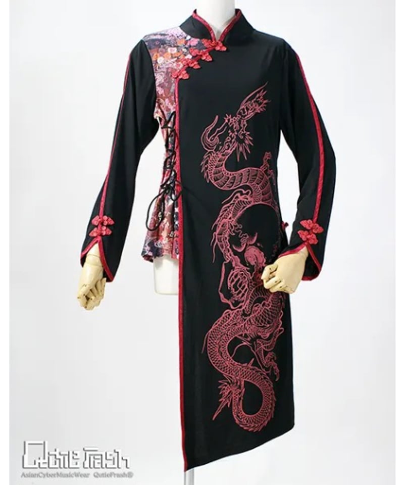 QutieFrash/キューティーフラッシュ 2003-CT 和柄チャイナカットソー