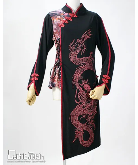 QutieFrash/キューティーフラッシュ 2003-CT 和柄チャイナカットソー