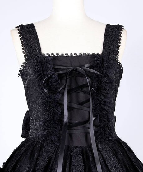 h.NAOTO/エイチ・ナオト　Medium long Rose Bird Cage Dress