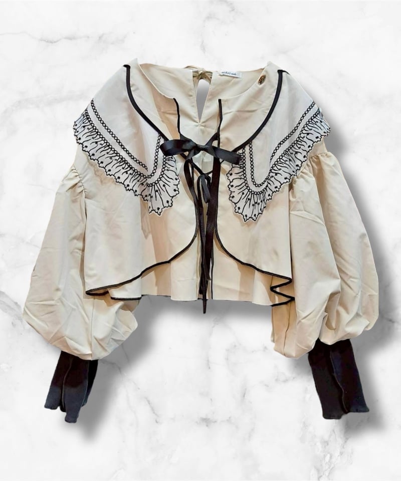 mother's made/マザーズメイド 509304 アイボリーレース刺繍バルーン