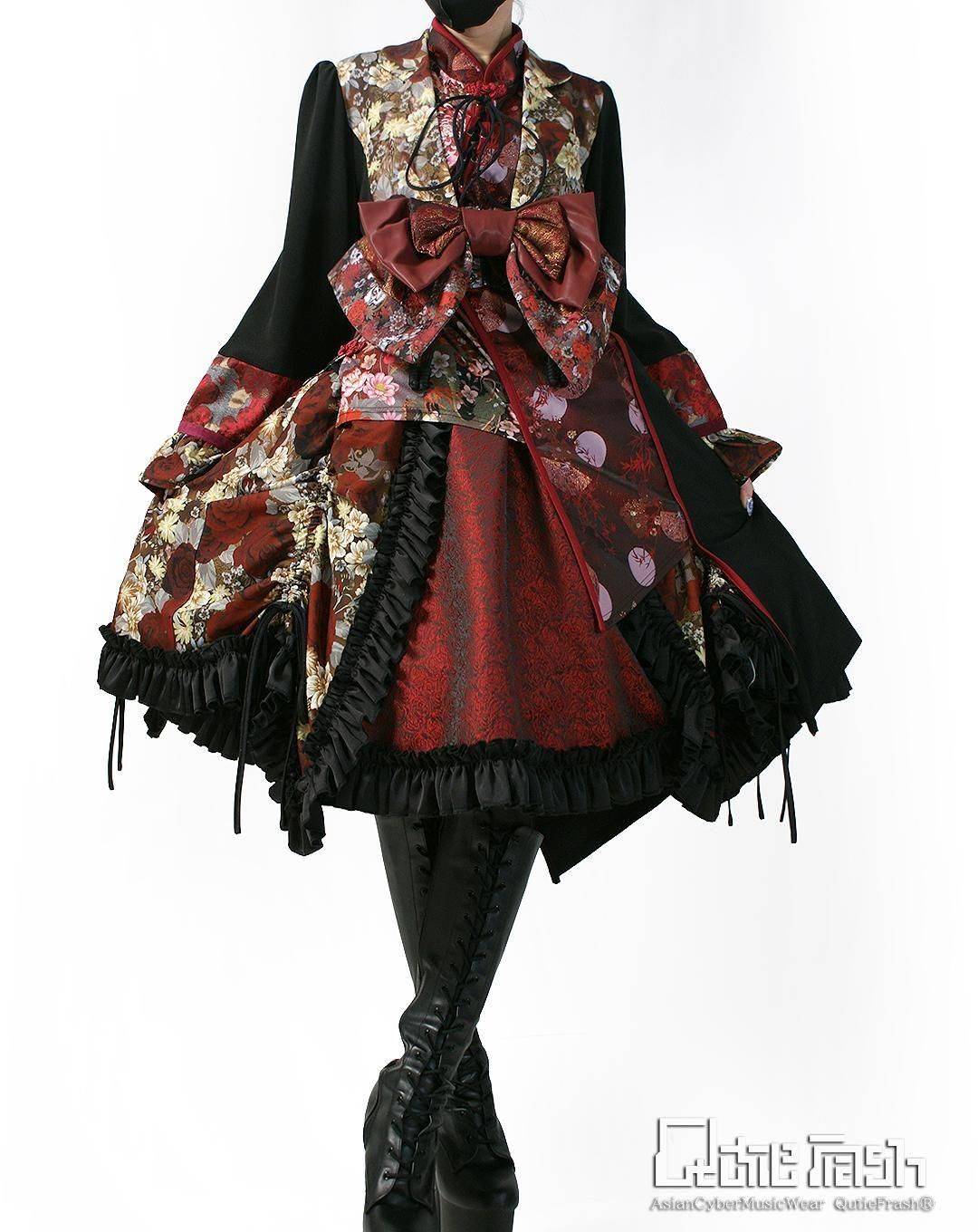 QutieFrash チャイナパニエスカート QutieFrash/キューティーフラッシュ 9932-SK 和柄パニエスカート | Arco