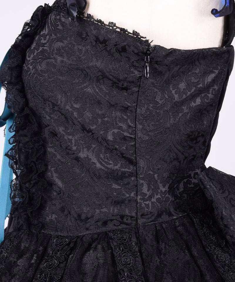 h.NAOTO/エイチ・ナオト Blue Bloody Rose Bird Cage Dres