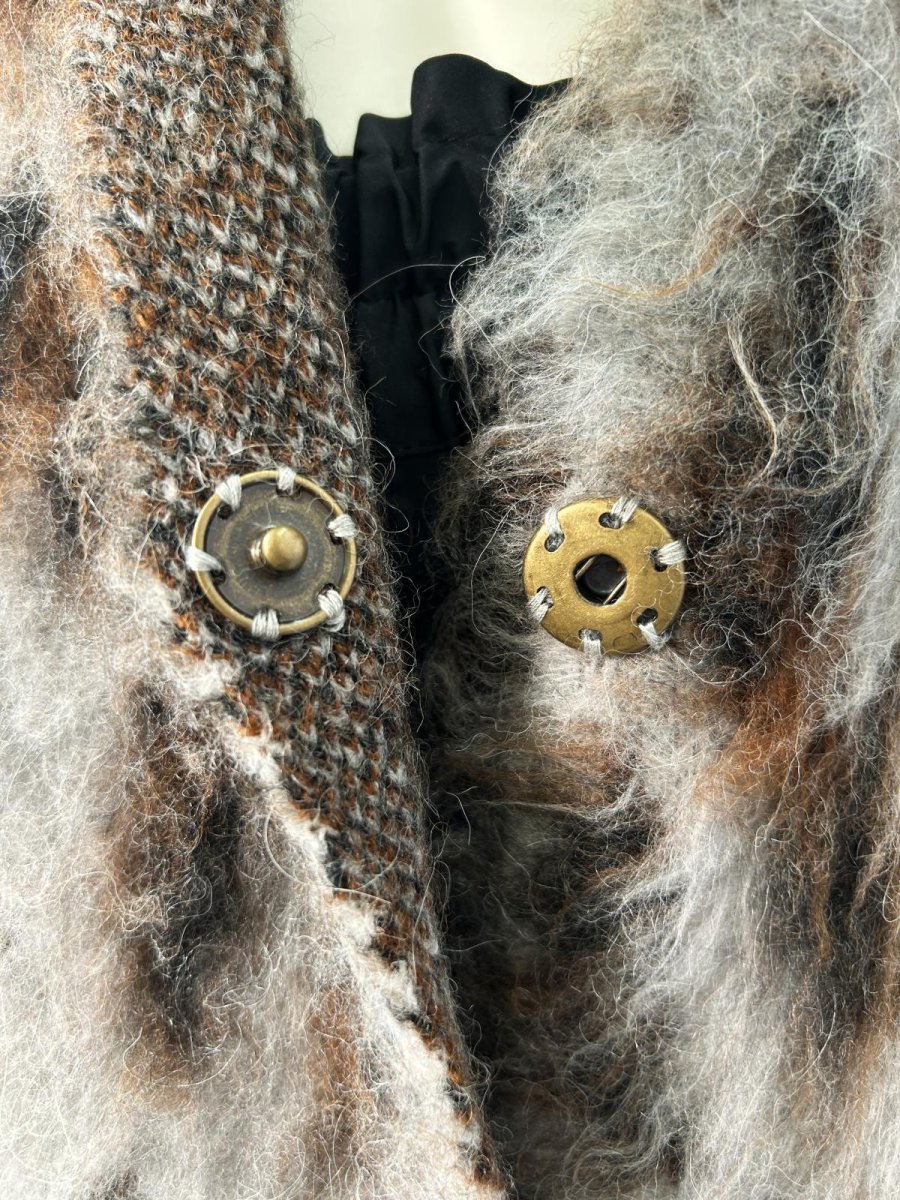 4298 SHIZUKA KOMURO レオパードニットロングカーディガン [555-9801