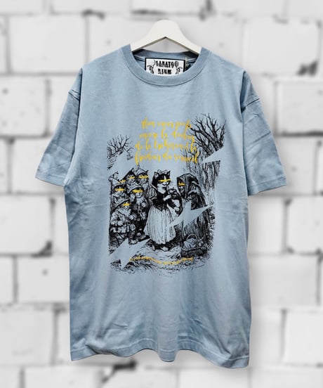 SANATORIUM/サナトリウム　SR308 スノーホワイトTシャツ(ブルーグレー)